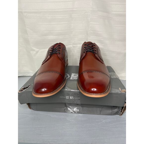 Stacy Adams Dickinson Cap Toe Oxford Cognac Mens Size 11M Dress Shoes main image 7